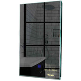 Specchio LED Verticale | Pulsante touch | Luce bianca calda - Reyze Serie Motivated Modello 4